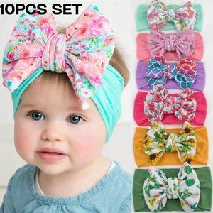 baby bow elastic headband  for baby girls